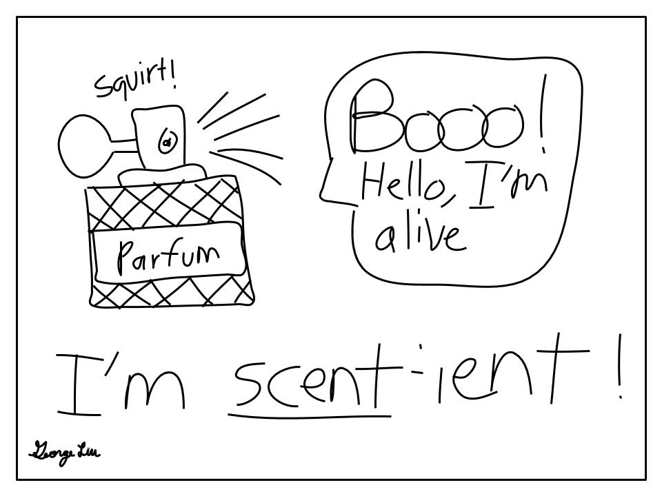 Cover photo for Punderline 19: I'm alive; I'm perfume Cover photo for Punderline 19: I'm alive; I'm perfume